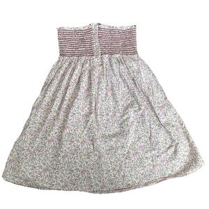 Y2K Vintage Boho Fairy Grunge Gypsy Tube Top Baby Doll Floral Print Pink